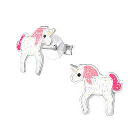 Einhorn Kinder Ohrringe 925 Silber