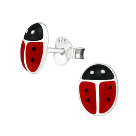Marienk�fer Kinder Ohrringe 925 Silber
