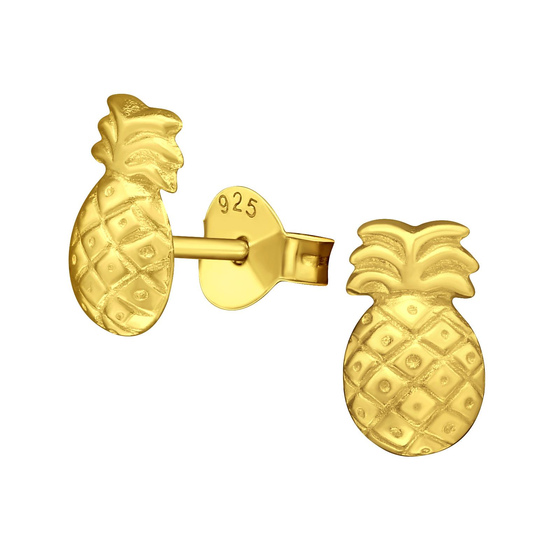 Ananas Kinder Ohrringe 925 Silber