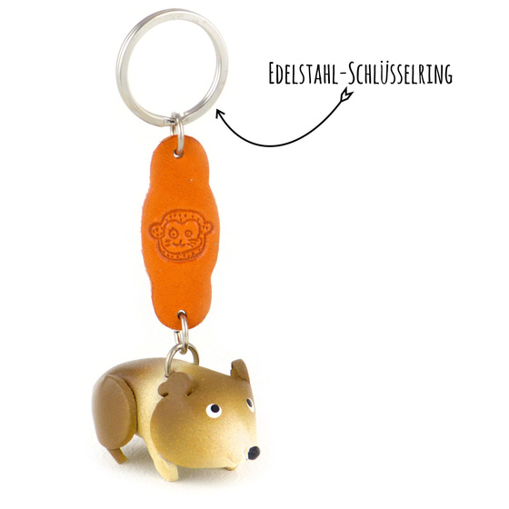 Hamster  Schlsselanhnger aus Leder