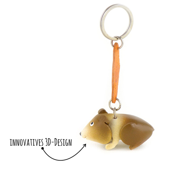 Hamster  Schlsselanhnger aus Leder