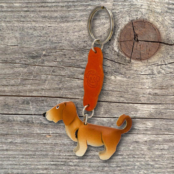 Labrador Retriever Schlsselanhnger aus Leder