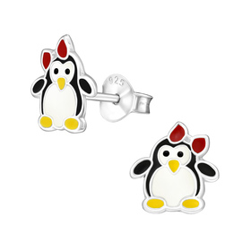 Pinguin Kinder Ohrringe 925 Silber
