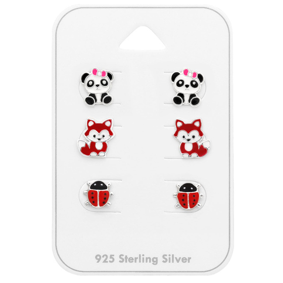 Pandas Kinder Schmuckset 925 Silber