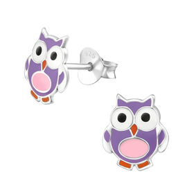Eule Kinder Ohrringe 925 Silber