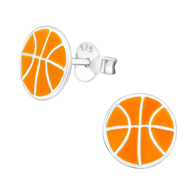 Basketball Kinder Ohrringe 925 Silber