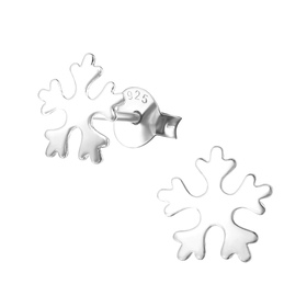 Schneeflocke Kinder Ohrringe 925 Silber