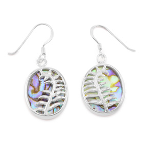 Auf dem Bild zu sehen sind Damen Ohrringe Farn Ohrhnger...