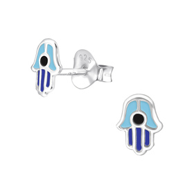 Hamsa Kinder Ohrringe 925 Silber