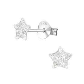 Stern Kinder Ohrringe 925 Silber