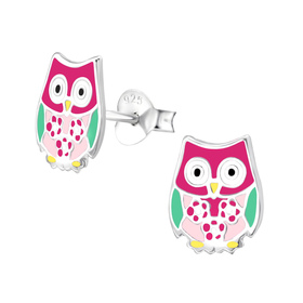 Eule Kinder Ohrringe 925 Silber