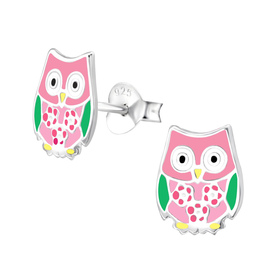 Eule Kinder Ohrringe 925 Silber