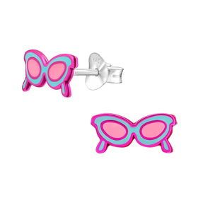 Brille Kinder Ohrringe 925 Silber