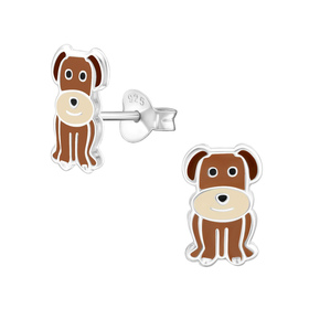Hund Kinder Ohrringe 925 Silber