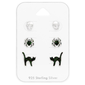 Halloween Kinder Schmuckset 925 Silber