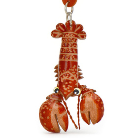 Auf dem Bild zu sehen ist ein Hummer aus Leder als...