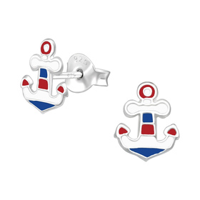 Anker Kinder Ohrringe 925 Silber
