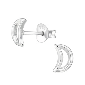 Mond Kinder Ohrringe 925 Silber