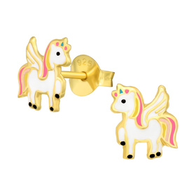 Einhorn Kinder Ohrringe 925 Silber