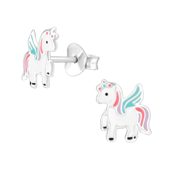 Einhorn Kinder Ohrringe 925 Silber