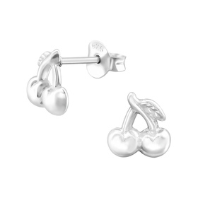 Kirschen Kinder Ohrringe 925 Silber