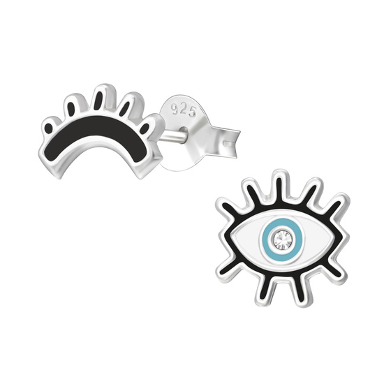 Evil Eye Kinder Ohrringe 925 Silber