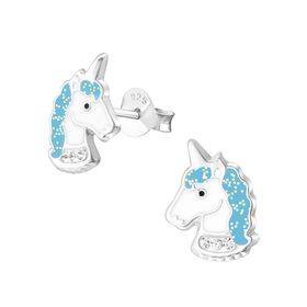 Einhorn Kinder Ohrringe 925 Silber