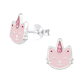 Caticorn Kinder Ohrringe 925 Silber