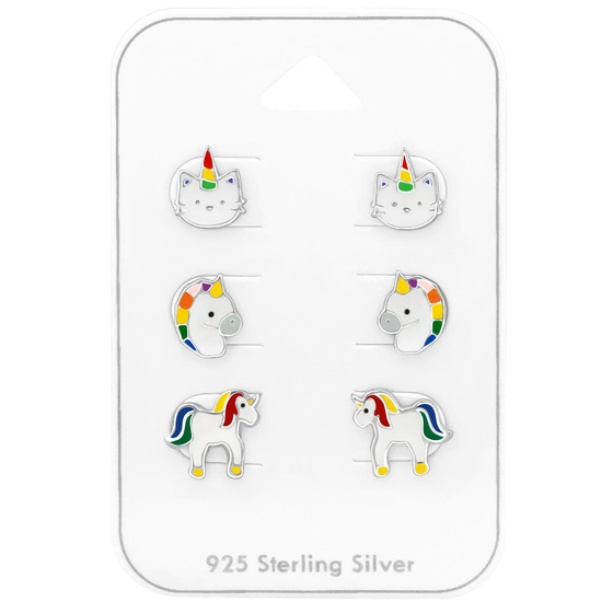 Einhorn Kinder Schmuckset 925 Silber