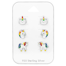 Einhorn Kinder Schmuckset 925 Silber