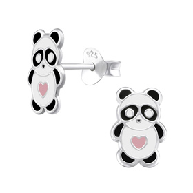 Panda Kinder Ohrringe 925 Silber