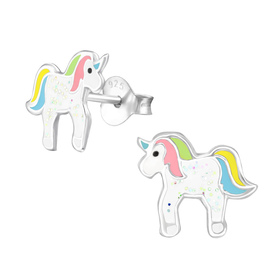 Einhorn Kinder Ohrringe 925 Silber