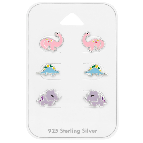 Dinosaurier Kinder Schmuckset 925 Silber