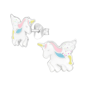 Einhorn Kinder Ohrringe 925 Silber