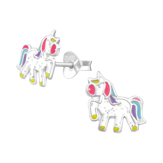 Einhorn Kinder Ohrringe 925 Silber