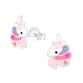 Einhorn Kinder Ohrringe 925 Silber