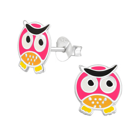 Eule Kinder Ohrringe 925 Silber