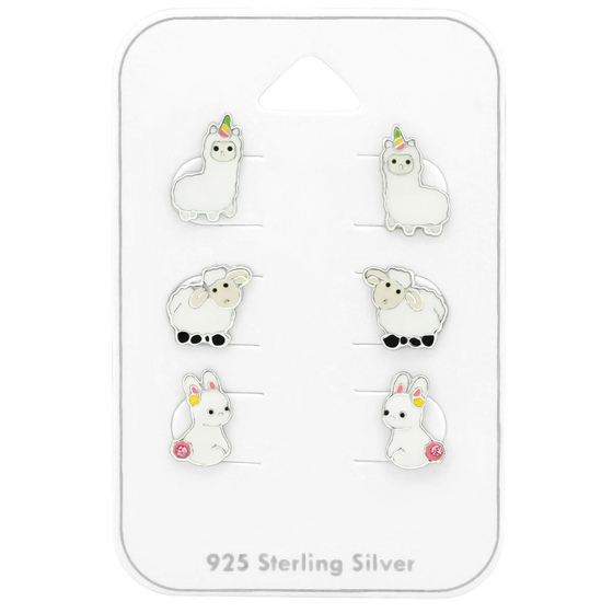 Tiere Kinder Schmuckset 925 Silber