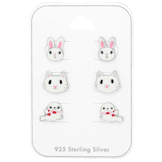 Tiere Kinder Schmuckset 925 Silber