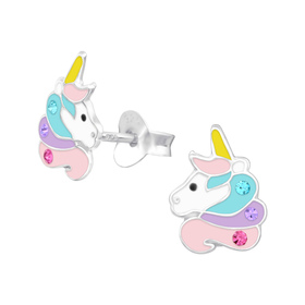 Einhorn Kinder Ohrringe 925 Silber