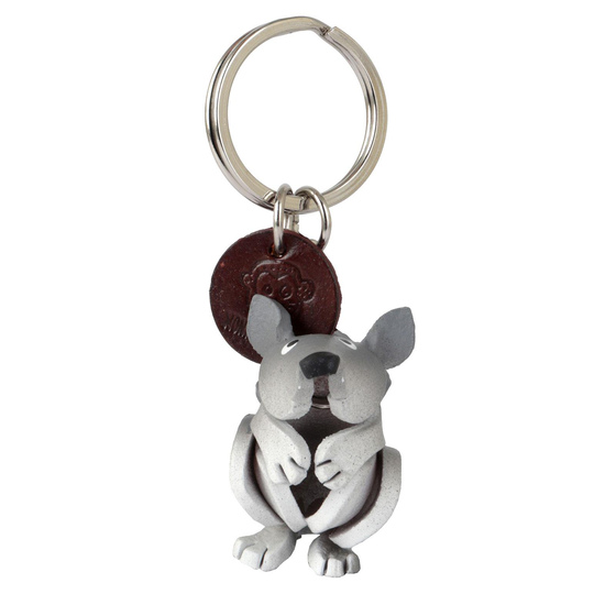 Graue Eichh�rnchen Schl�sselanh�nger aus Leder