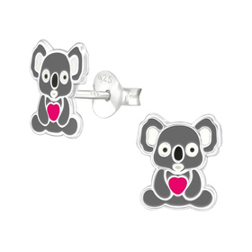 Koala Kinder Ohrringe 925 Silber