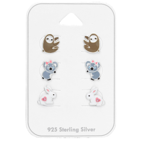 Tiere Kinder Schmuckset 925 Silber
