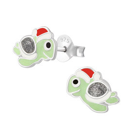 Schildkr�te Kinder Ohrringe 925 Silber