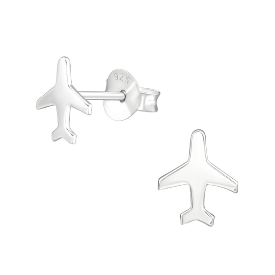 Flugzeug Kinder Ohrringe 925 Silber