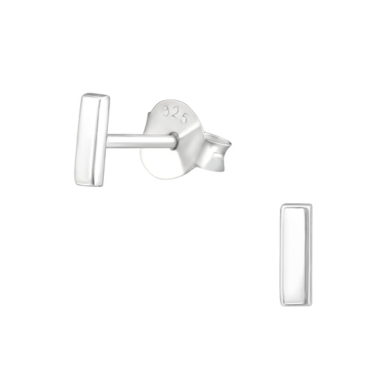 Stab Kinder Ohrringe 925 Silber