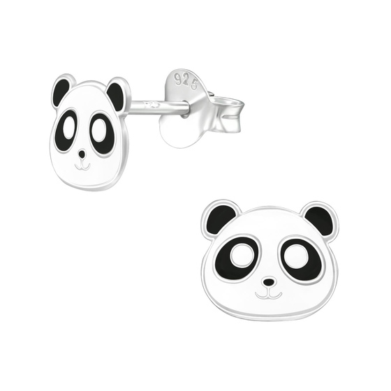 Panda Kinder Ohrringe 925 Silber