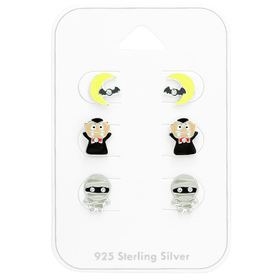Halloween Kinder Schmuckset 925 Silber