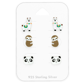 Tiere Kinder Schmuckset 925 Silber