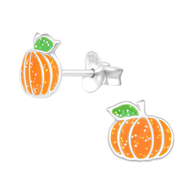 K�rbis Kinder Ohrringe 925 Silber
